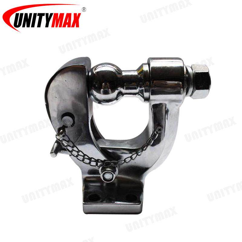 越野车电镀拖车钩拖车配件铸钢银色通用型牵引钩户外车身