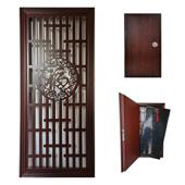 防盗门改加装 通风透气透风换气百叶纱窗门入户门中门子母门通风门