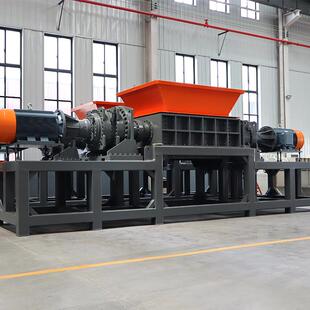 1800型废FFE旧家电撕沙发垫碎机型轮胎双轴床撕碎机工大业固废撕