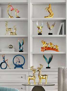 创意客厅装饰品摆件卧室内房间家居酒柜招财玄关桌面结婚工艺摆设