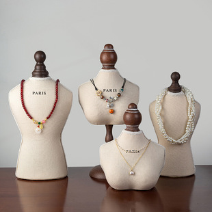 项链展示架人像模特饰品挂架橱窗摆摊陈列珠宝拍照道具摆件