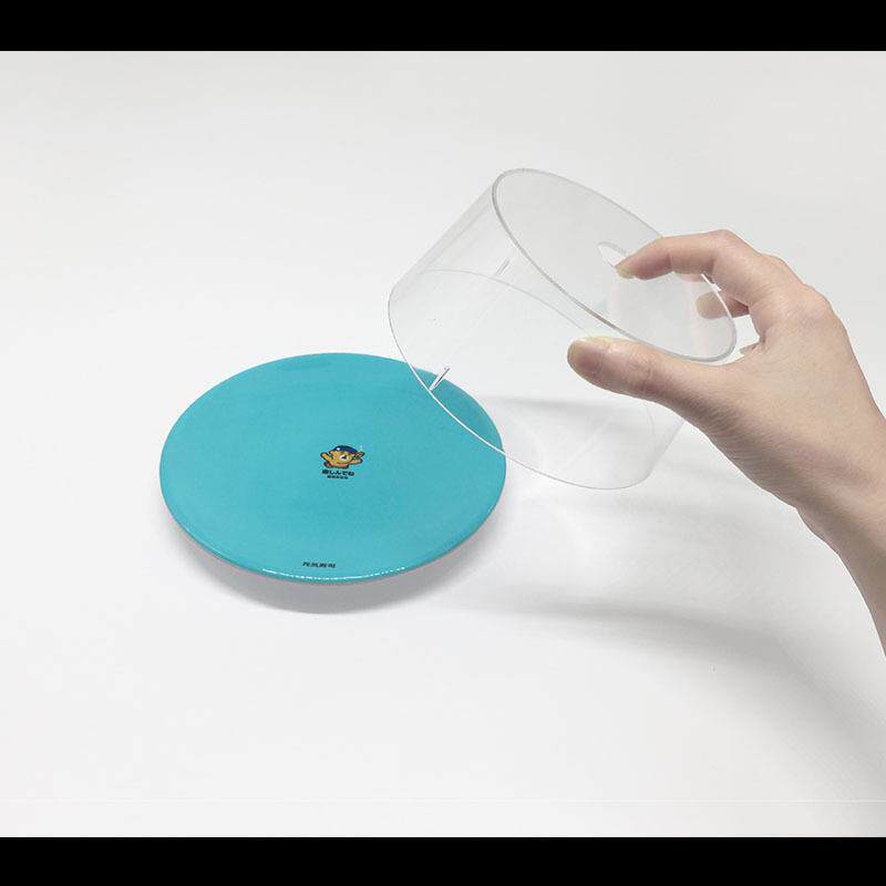 日式旋转寿司盘128mmPC盖可洗日式餐盖不易裂加厚透明盘现货