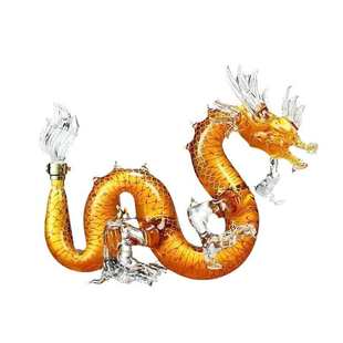 玻璃龙形泡酒瓶高硼硅创意酒瓶摆件批发洋酒酒器酒具空心龙瓶酒瓶