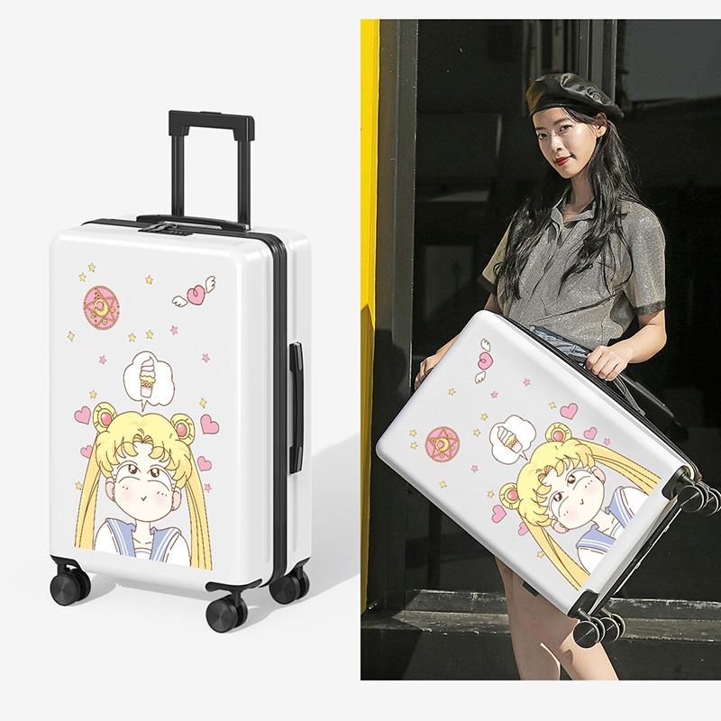 正品新行李箱ns网红女24寸可爱小清i0拉杆箱超轻登机箱密码皮箱子