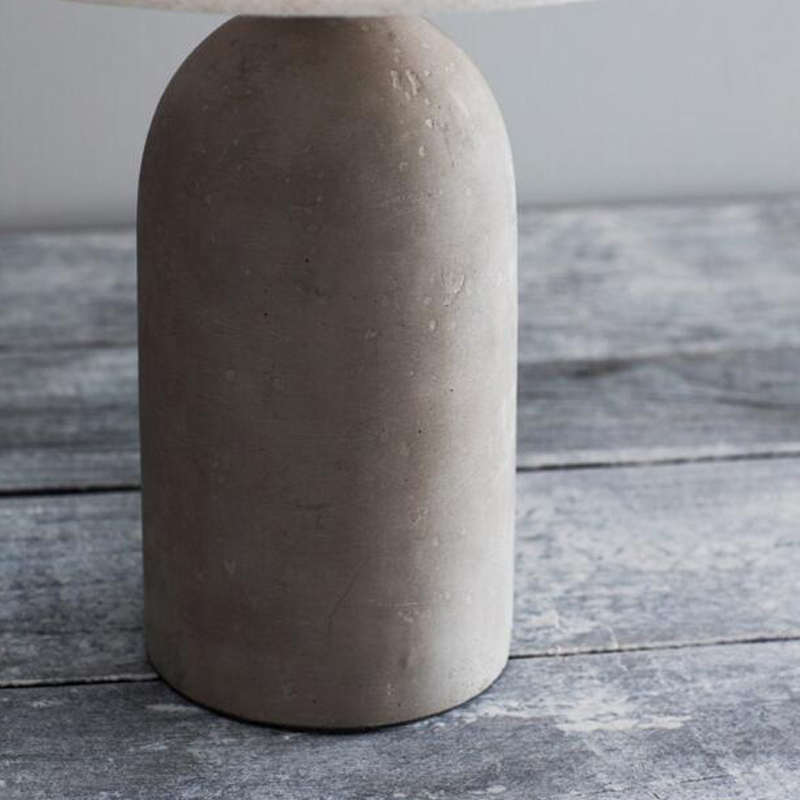 北欧现代时尚百搭客厅卧室布艺灯  简约复古工业风创意水泥台灯