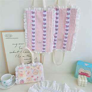 家居用墙饰挂饰爱可09243少女爱心布艺夹发卡发收纳品袋手作