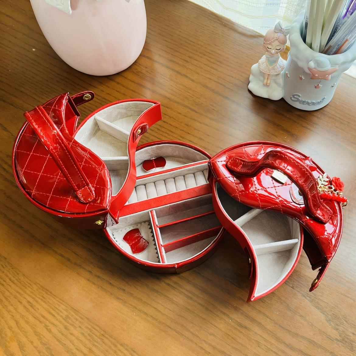 高档2019公品欧式珠宝盒首饰盒送礼情人节饰新品主韩式纳盒储收物