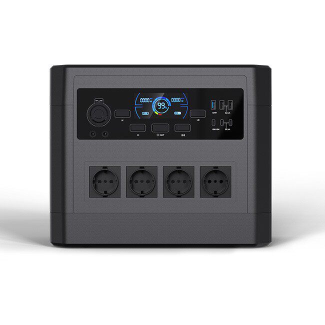 2000W便携式太阳能户外备用储能电源220V移动充电站