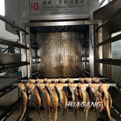 出口熏鱼用小型烟熏机不锈钢熏鱼设备smokehouse