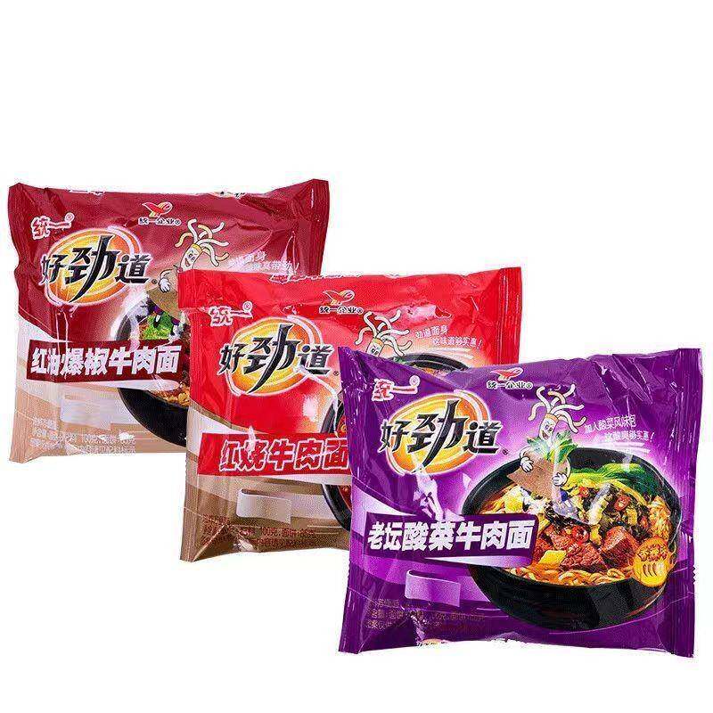 -促销#统一好劲道泡面整箱装混搭非油炸泡面袋装速食
