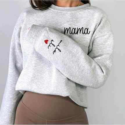 Customized Sweatshirt Neck Round Sweatshirt Club Mom Gift