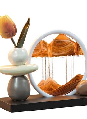 时来运转摆件电视客柜11727-SH奢高档厅厅装饰品高级感解压沙漏客