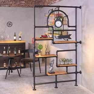 美式 030水管居家客厅卧室餐厅收纳风置物金隔断 工业风屏创意属yy