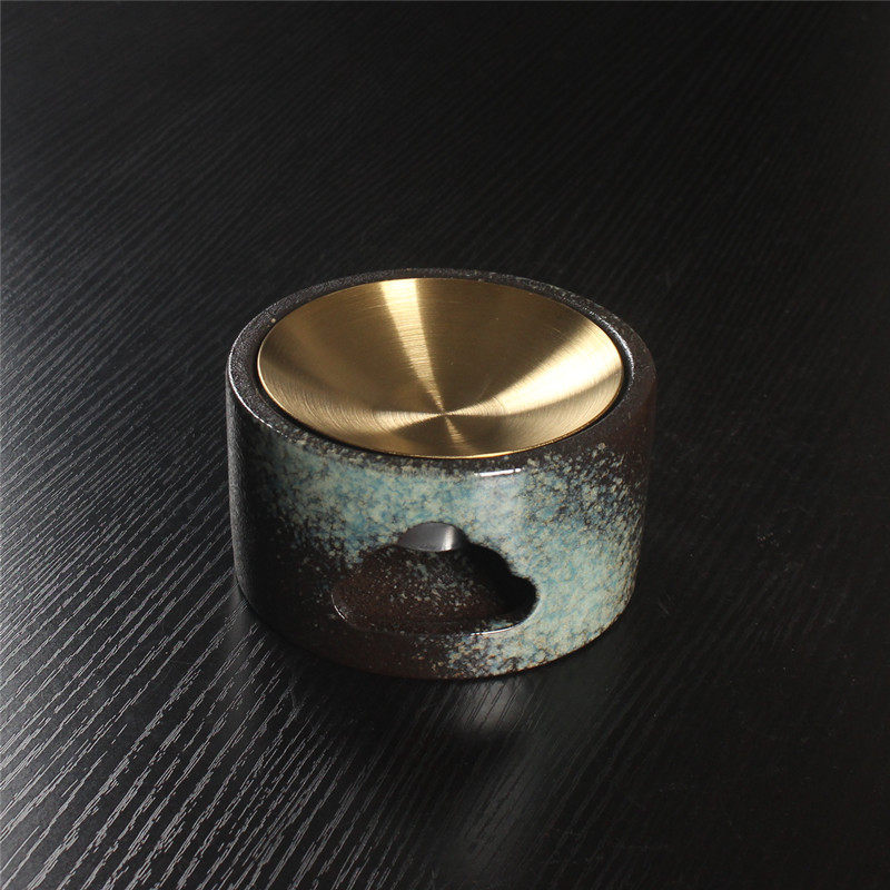 陶瓷窑变蜡烛炉加热熏香炉家用会所精油咖啡粉檀香 提香器 熏香灯,家居饰品,灭烛剪,淘宝优惠券,粉丝福利购,淘宝优惠卷