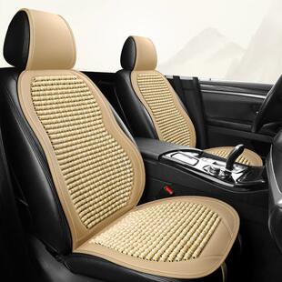 汽车坐垫夏季木珠主驾驶连体款分体款通风透气冰凉座垫座椅