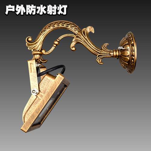 户外防水射灯庭别墅院花园阳露台灯台复投光灯泛光灯广古告牌射灯