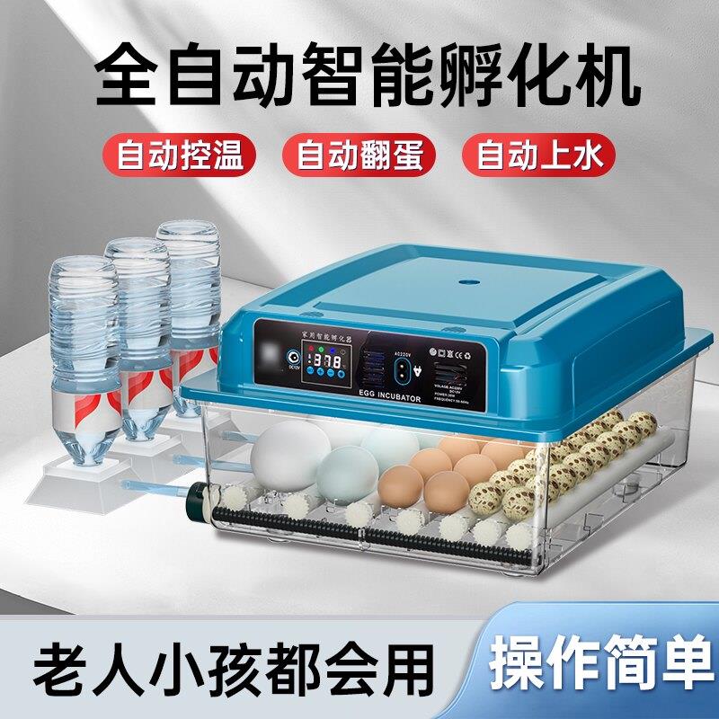 孵化机小型全自动智能家用鸡鸭鹅孵化器芦丁鸡鸟蛋家禽孵蛋器控温