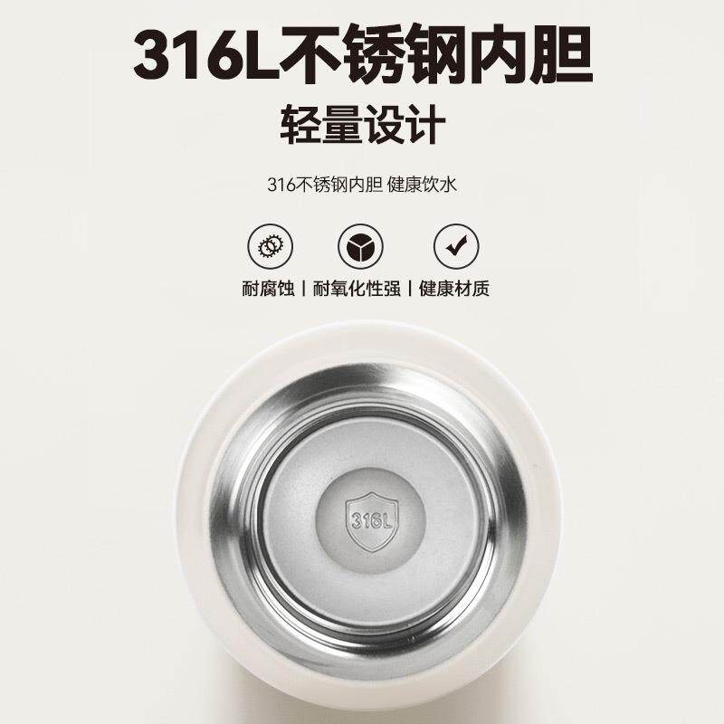富咣FGZ2419-500大容量杯子一键弹盖茶杯送礼车载316钢便携保温杯