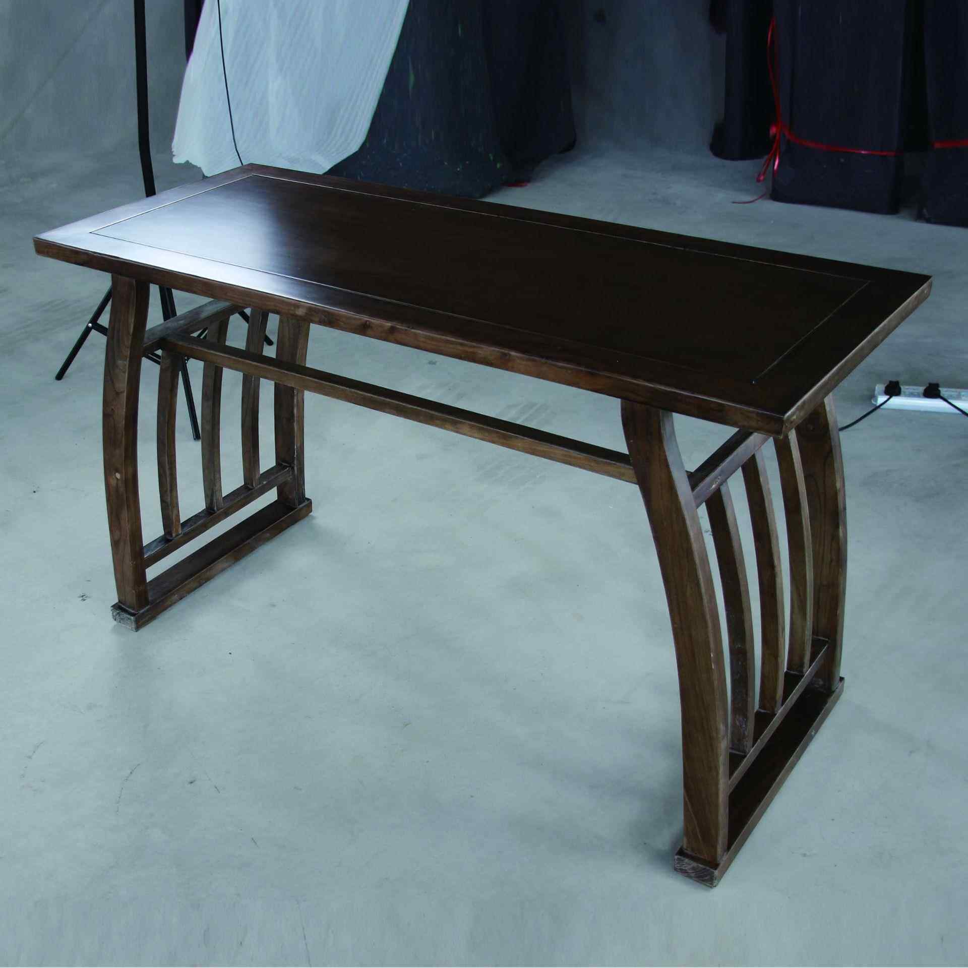 古琴桌仿古实木 中式老榆木私塾书法课桌 古筝桌马鞍桌书画案