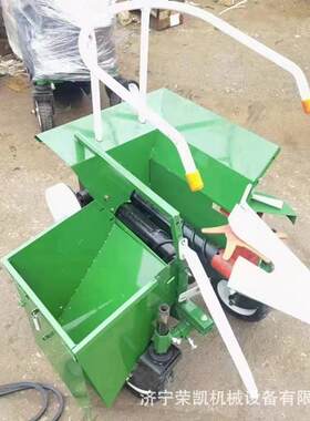 单行玉米棒子收割机小型家用手扶秸秆粉碎机柴油汽油包谷收割机