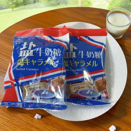 法国洛林岩盐太妃糖森永海盐牛奶糖日本品牌咖啡焦糖果喜糖18小颗