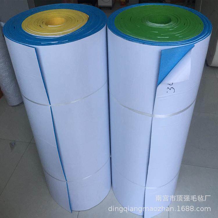 幼儿园墙面装饰背胶毛毡自粘防护垫双面胶纸无纺布隔音毛毡