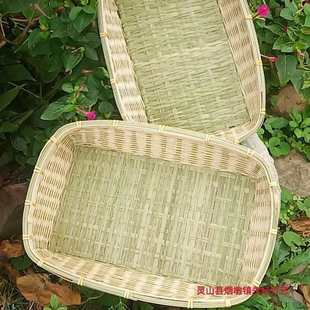 竹制品鸡蛋篮竹编宠物筐居家酒店收纳筐水果篮舞台装 饰道具杂物筐