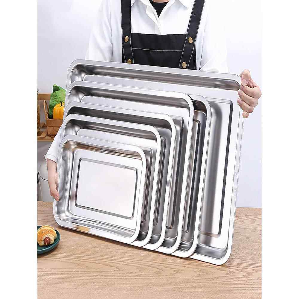 304等方板不锈钢板矩形蒸饭板烧烤板鱼烤炉铁板餐盘盘子托盘,餐饮具,盘,淘宝优惠券,粉丝福利购,淘宝优惠卷