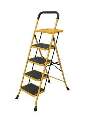 家用折叠人字扶梯托盘HSX-TY05手拆卸八字脚铁梯室内楼修梯颜可色