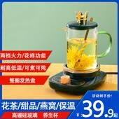 小型养生杯高硼硅玻璃烧水杯家用办公室迷你养生壶保温炖煮电热杯