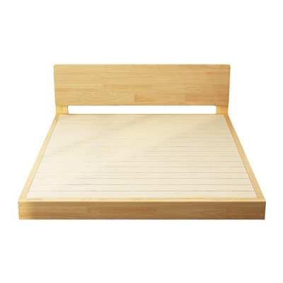 落地现代简约单人儿童日式双人榻榻米矮床硬板床床架北欧全实木床