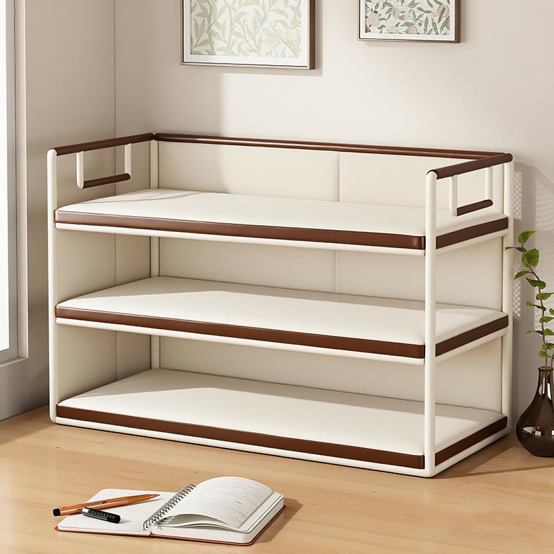 桌上书架办公桌分层书本收纳架文件整理架宿舍书桌铁艺课本储物柜