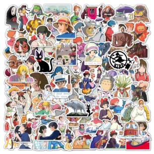 Miyazaki Lap for Stickers Anime Hayao Ghibli 100Pcs