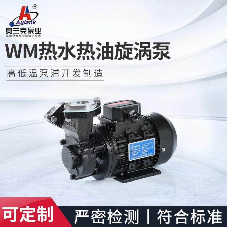 WM-05小型卧式高温热油旋涡泵奥兰克导热高温水循环漩涡泵