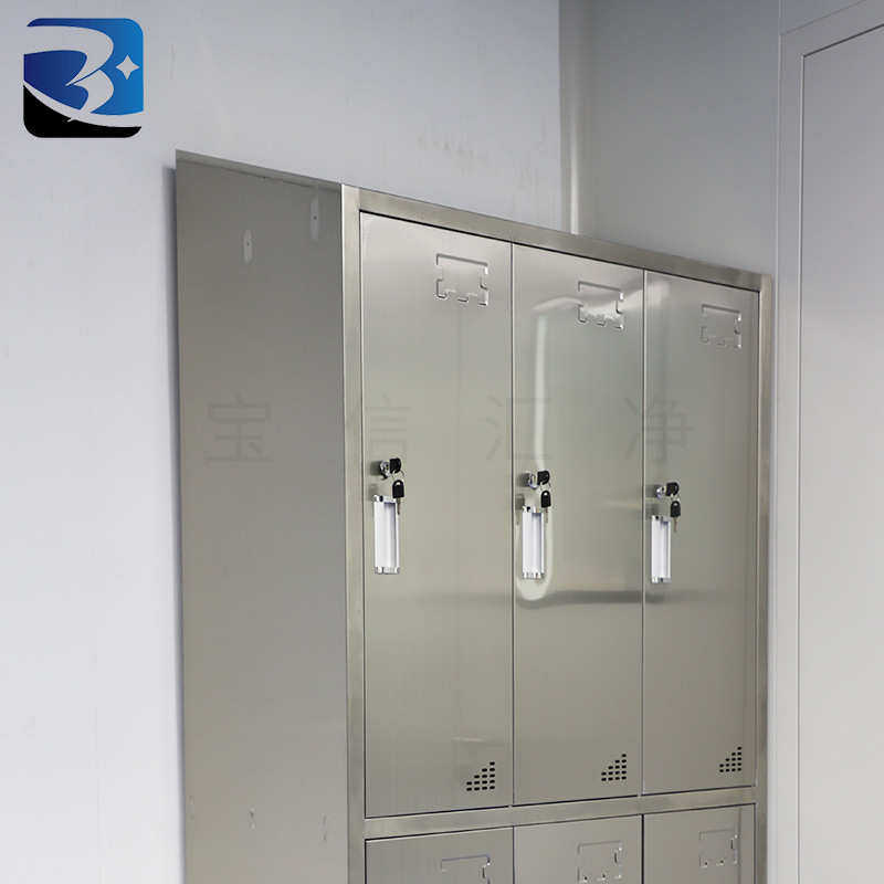 304不锈钢更衣柜 无尘车间员工学校宿舍带锁鞋柜储物不锈钢更衣柜
