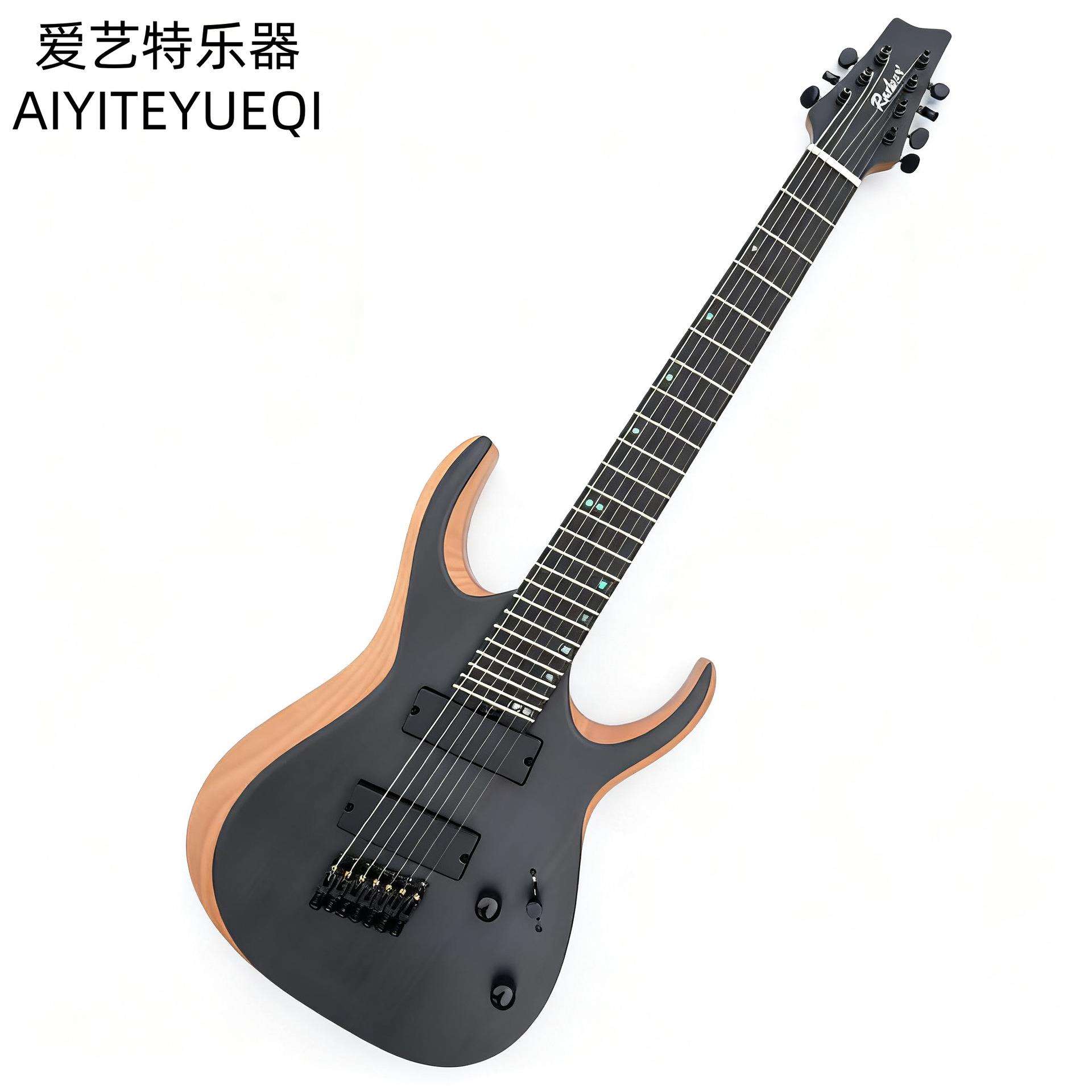 跨境电吉他 特殊电吉他 外贸 斜品电吉他 七弦电吉他 专业高品质