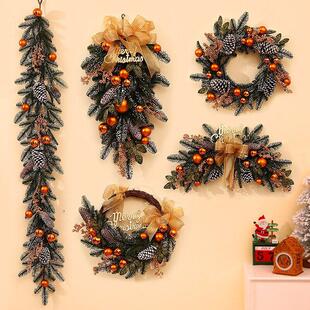 Christmas Wreath Garland - Festive Door Window Decoration