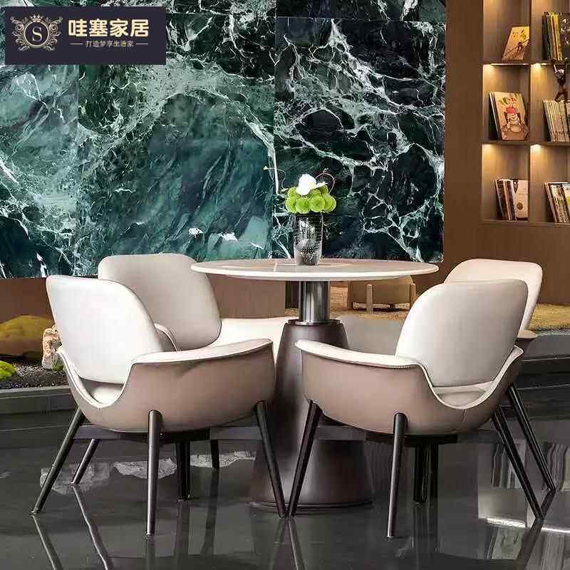 售楼处洽谈桌椅组合新中式营销中心酒店酒店大厅接待部沙发桌椅