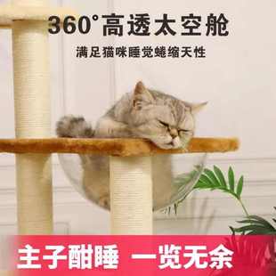 大猫爬架太空舱猫窝猫树一体小型猫跳台多层猫窝猫咪用品