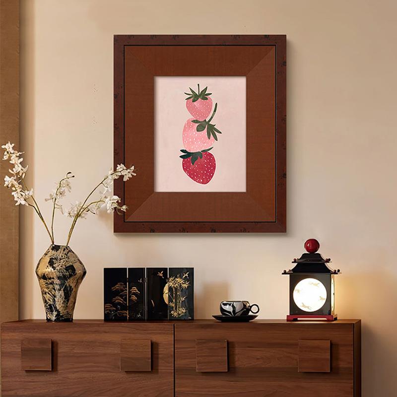 花间盏 法式中古风小众艺术客厅装饰画高级多巴胺餐厅卧室挂画