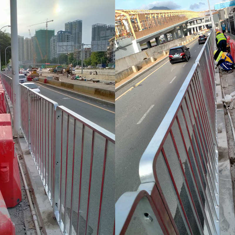 人行直销栏杆道路防护标加工交通分流工厂市政防撞马路深护栏