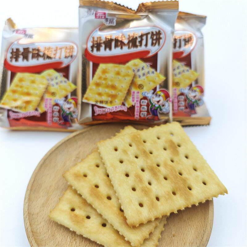 新乐福 排骨味梳打梳打饼 苏打饼干早餐饼散装称重零食
