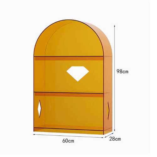 亚克力客厅创意落地多层架儿童绘本书架图书馆书柜办公餐厅储物柜