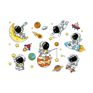 儿童房卧室墙面星空装饰贴房顶天花板遮丑神器墙贴纸顶部屋顶