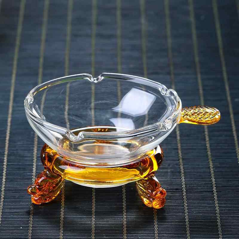 公道杯专用玻璃茶漏龙头底座过滤滤茶器茶具配件黄金龙头