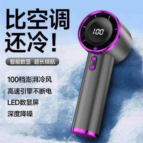 迷你电风扇外电小风户外便携数显风扇折叠风扇轮数USB叠小跨境凉