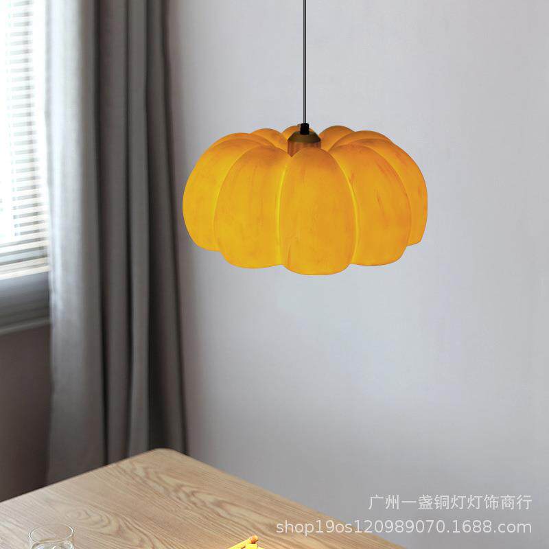 南瓜灯日式吊灯餐厅灯复古灯具茶室书房餐桌吧台中古卧室床头吊灯