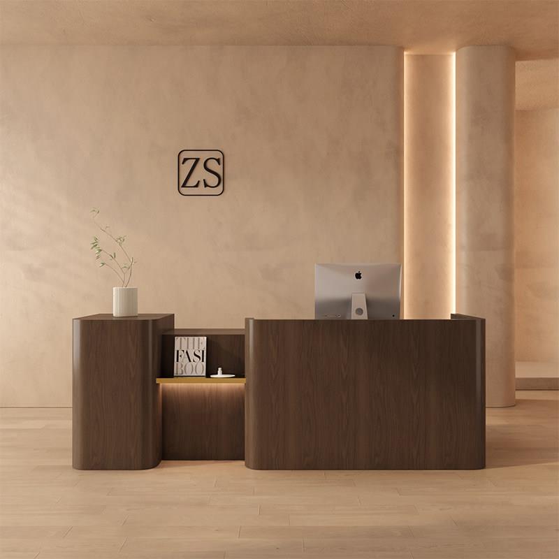 复古服装店收银柜台店铺小型柜台女装店吧台桌理髲店公司前台接待