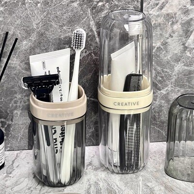 Travel Toothbrush and Toothpaste Set, Portable Storage Box,