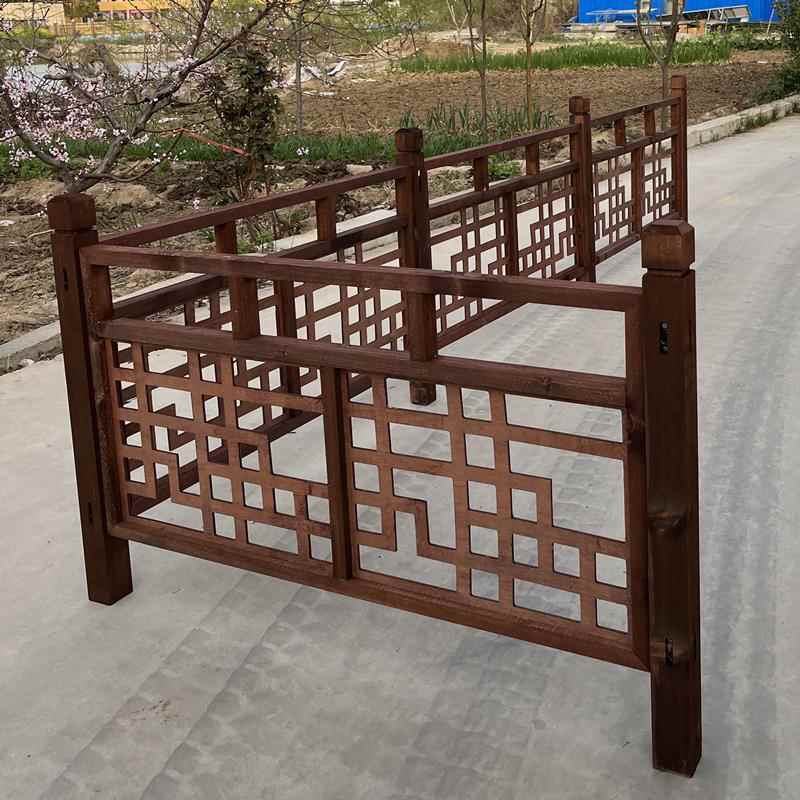 新款婚庆新中式木质栅栏路引婚礼布置实木覆古围栏装饰鹊桥道具